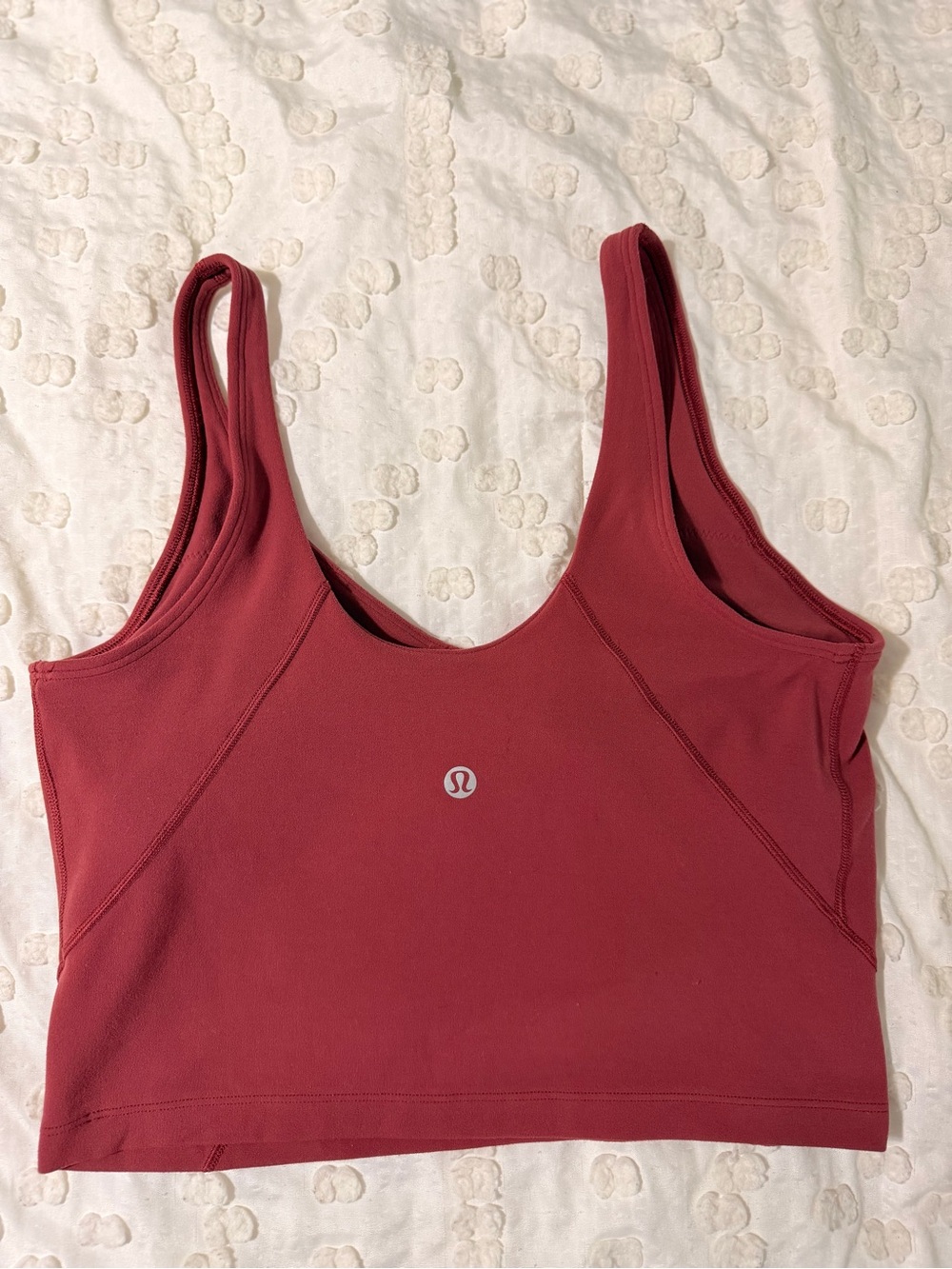 Lululemon Align Tank Crop Persian Red size 6